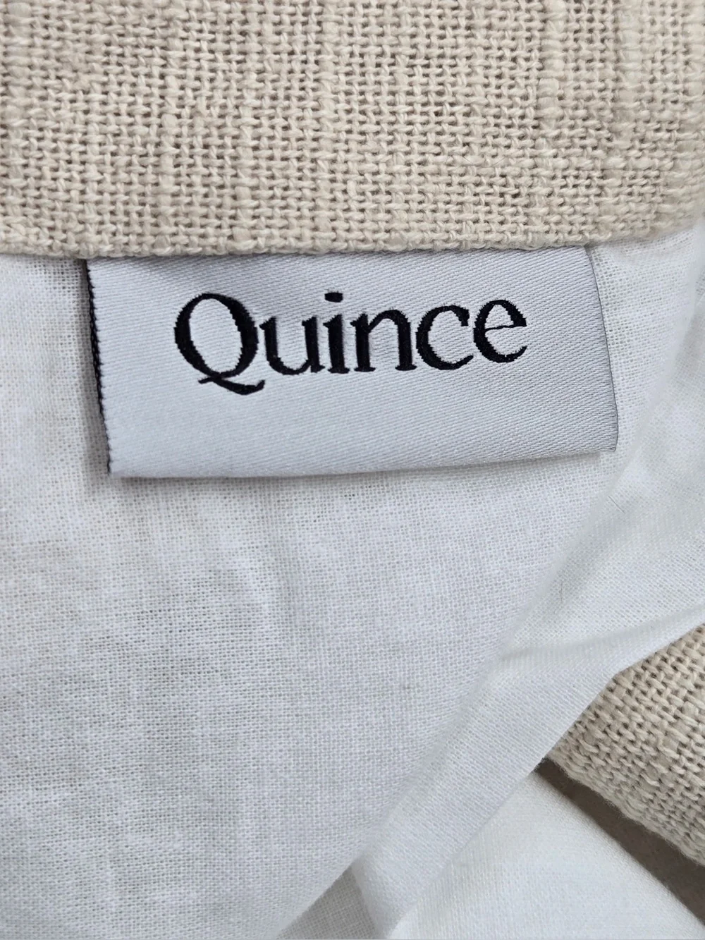 NWT QUINCE Set Of 2 48x84 Cotton Slub Curtains Natural 0720